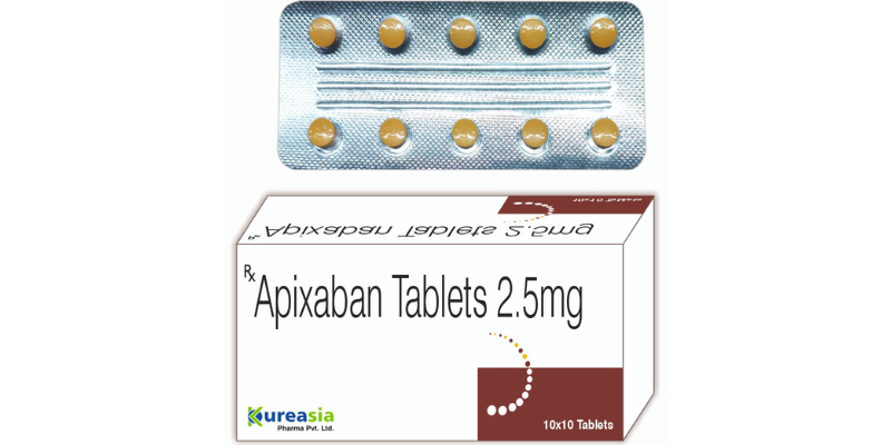Apixaban 2.5/5 mg tablets by KureAsia Pharma – Anticoagulant for stroke and blood clot prevention