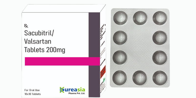Sacubitril & Valsartan tablets manufactured by Kureasia Pharma – Contract & Third Party Manufacturer in India