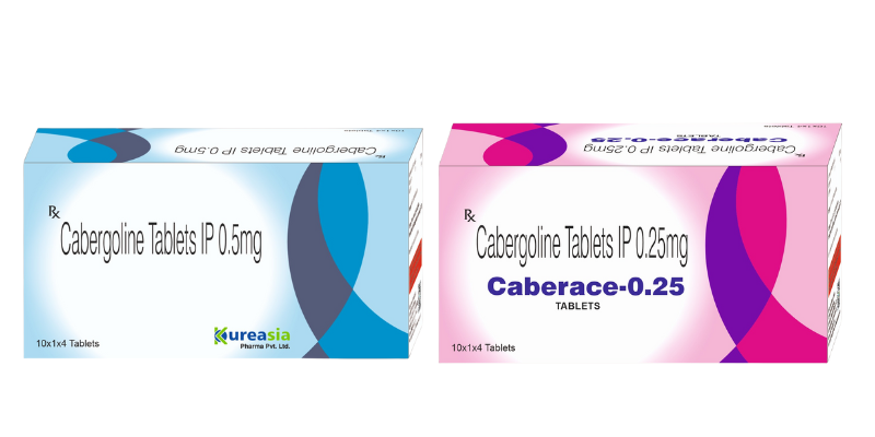 Cabergoline 0.25 mg and 0.5 mg tablets in blister pack – Kureasia Pharma third-party & contract manufacturing