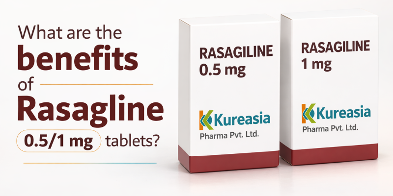 Rasagiline tablets 0.5 mg and 1 mg used for managing symptoms of Parkinson's disease