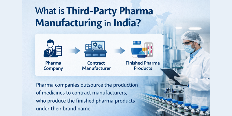 3rd party pharma manufacturing process in India facility
