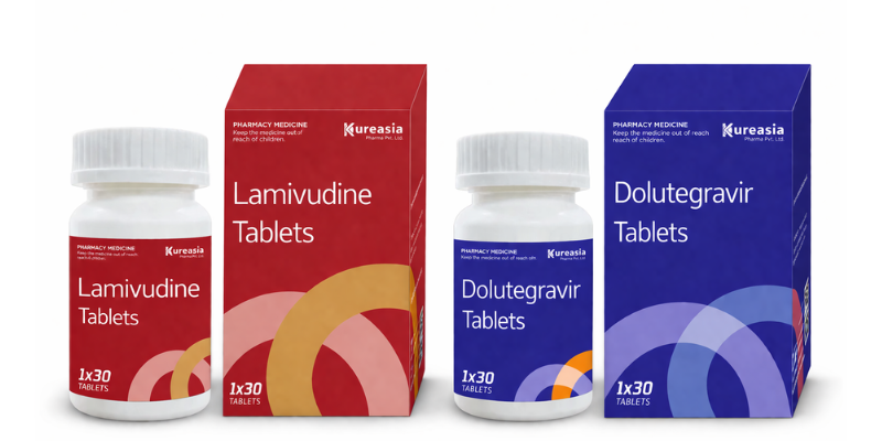 Dolutegravir Lamivudine Tablets Djibouti HIV medicine manufactured by Kureasia Pharma for global pharmaceutical exports