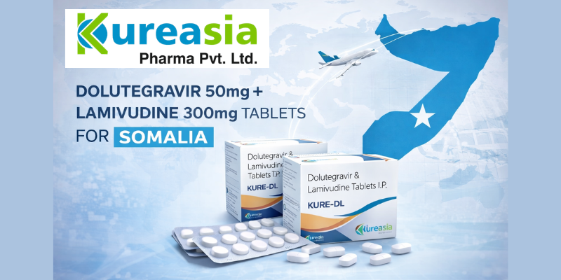 Dolutegravir 50mg and Lamivudine 300mg tablets exporter to Somalia by Kureasia Pharma