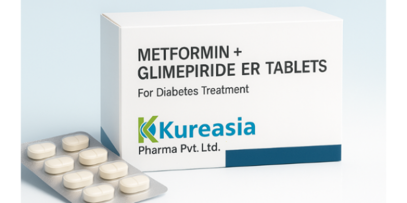 Metformin + Glimepiride ER Tablets by Kureasia Pharma for export to Djibouti