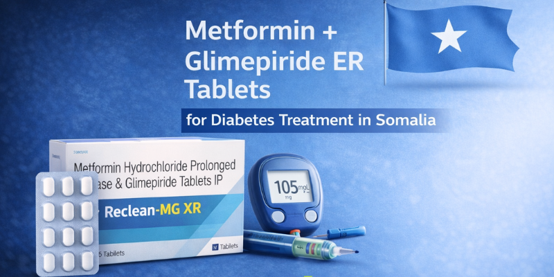 Metformin and Glimepiride ER tablets for diabetes treatment in Somalia by Kureasia Pharma
