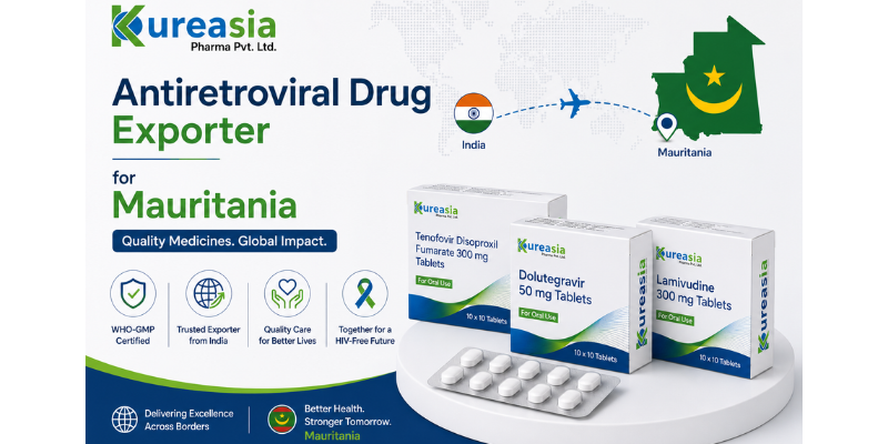Antiretroviral drug exporter for Mauritania by Kureasia Pharma