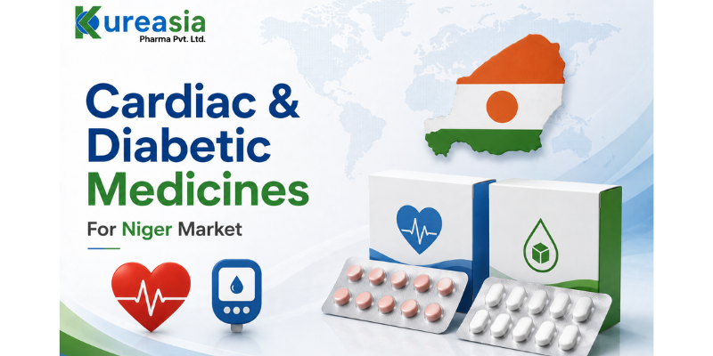 Cardiac and diabetic medicines supplier for Niger market by Kureasia Pharma