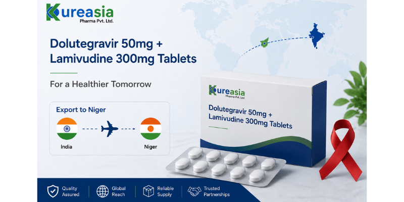 Dolutegravir and Lamivudine tablets exporter to Niger by Kureasia Pharma