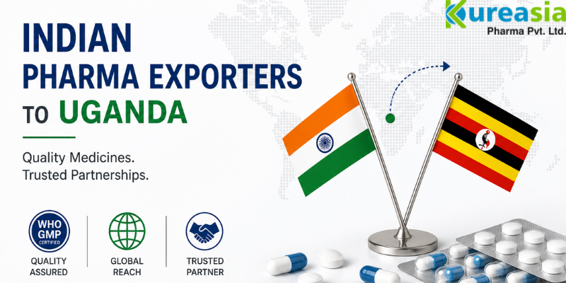 Indian pharma exporters to Uganda supplying medicines by Kureasia Pharma