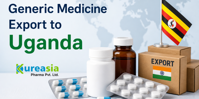 WHO-GMP pharma manufacturer India for Uganda supplying certified medicines by Kureasia Pharma