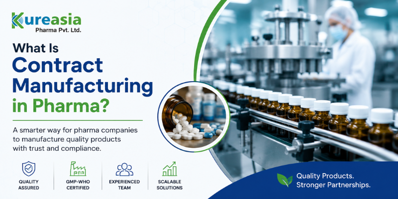 What is contract manufacturing in pharma and its benefits for pharmaceutical companies