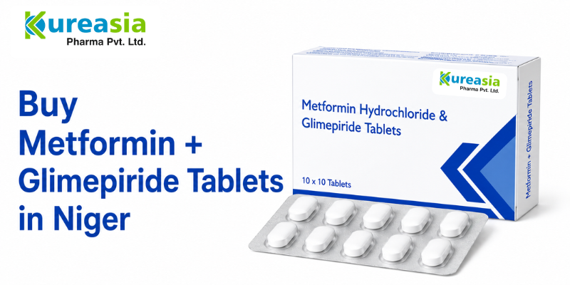 Metformin + Glimepiride Tablets manufacturer and exporter supplying diabetes medicines in Niger