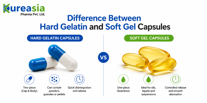 Hard gelatin and soft gel capsules manufacturing solutions by Kureasia Pharma